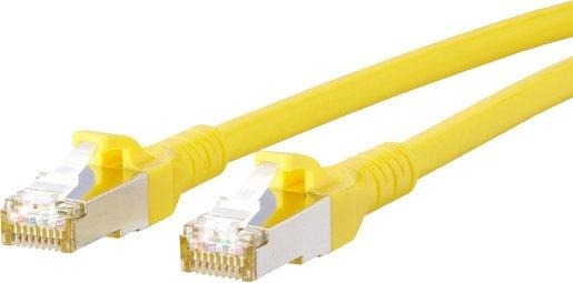 Patchkabel Kat6A 10GB_T AWG26 2RJ45 SFTP LS0H gelb 5,0 m 