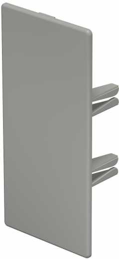 Endstück 60x130mm PVC steingrau RAL 7030 
