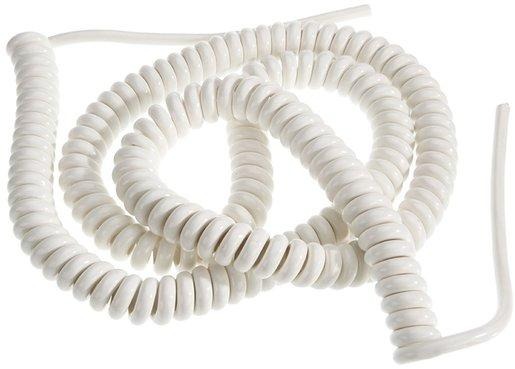 Spiralleitung H05VV-F 3G 1,5 mm² 1 m Arbeitslänge 4 m weiß 