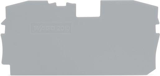 Abschluss- und Zwischenplatte 1 mm dick grau 