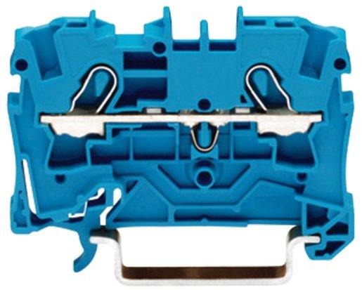 2-Leiter-Durchgangsklemme Ex i geeignet 0,5 - 4 mm² blau 