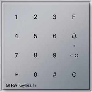 Keyless In Codetastatur für TX_44 (WG UP) Farbe Aluminium 