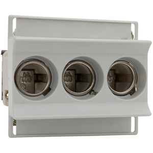 NEOZED Sicherungssockel D02 63A 3-polig 400VAC mit Berührungsschutzdeckel 