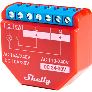 Shelly Plus 1PM - WLAN Relais mit Energiemessung (24VDC/230VAC) 