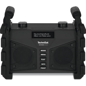 Uhrenradio Digitradio 230 OD IP65 robuste Bauweise Bluetooth Akku schwarz 