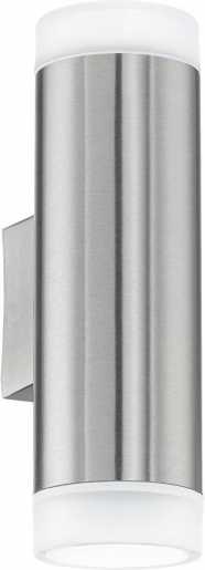 Außen-Wandleuchte RIGA-LED edelstahl/sat. GU10-LED 2x2,5W inkl. LM 