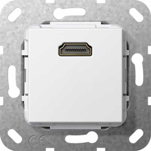HDMI Kabelpeitsche Einsatz für System 55 reinweiß 