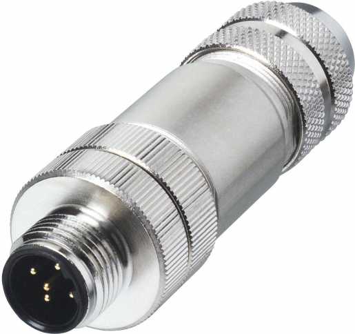 Kabelstecker M12 gerade Bauform Profibus 