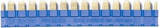 Kammbrücke max 36 A 16-polig blau Serie 93 