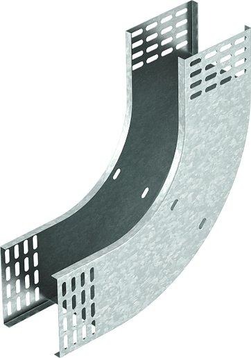 Bogen 90° Magic vertikal steigend Stahl bandverzinkt 110x300 mm 
