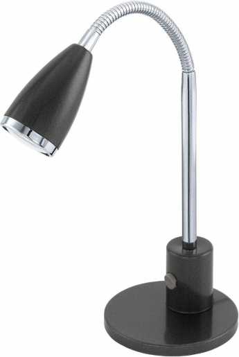 FOX Tischleuchte 1xGU10 3W LED anthrazit/chrom inkl.LM 