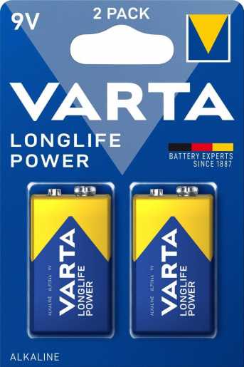9 Volt Blockbatterie E-Block High Energy 2 Stk 