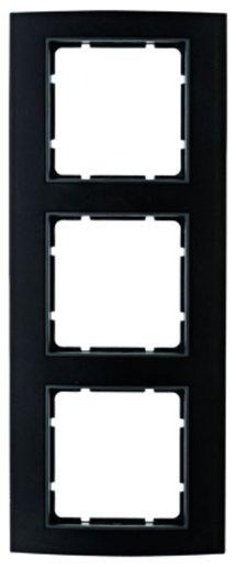 3-fach Rahmen B.3 Alu schwarz/anthrazit 