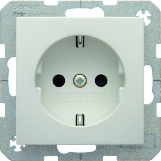 Steckdose SCHUKO S.1/B.3/B.7 polarweiß glänzend 