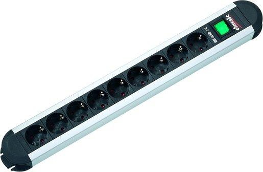 Steckdosenleiste PRIMO 6 x Schuko mit Schalter 3 x 1,5 mm² schwarz 