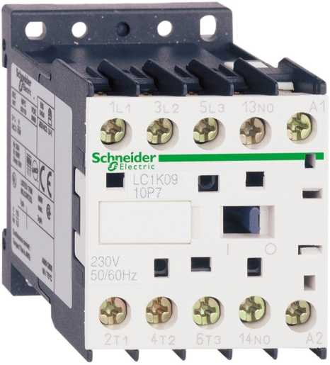 Leistungsschütz 3p+1Ö 4kW/400V/AC3 9A Spule 24V 50/60Hz 