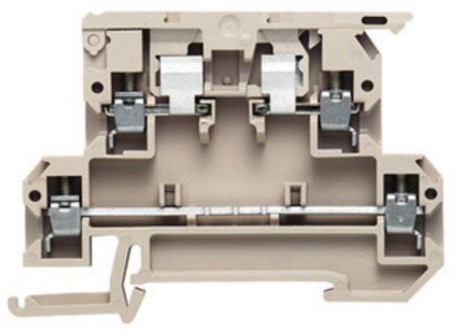SAK-Reihe Sicherungs-Reihenklemme Bemessungsquerschnitt: 4 mm² dunkelbeige 