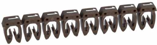Kennzeichnungssystem CAB 3 f. Leiterquerschnitt 0,5-1,5 mm² Ziffer: 1 braun 