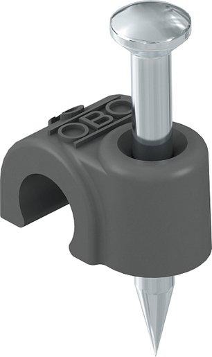 ISO-Nagel-Clip 10mm L25 PP tiefschwarz RAL 9005 