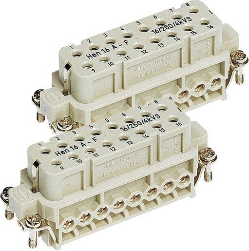 Buchseneinsatz Han 16A-BU-S (17-32) Schraub Querschn. 1 - 2,5 mm² 