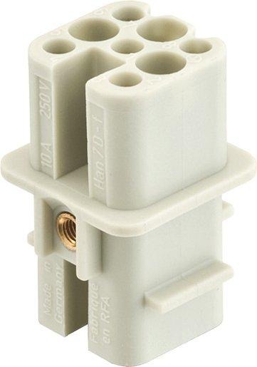 Buchseneinsatz Han 7D-BU-C Crimpanschluss Querschnitt 0,14 - 2,5 mm² 