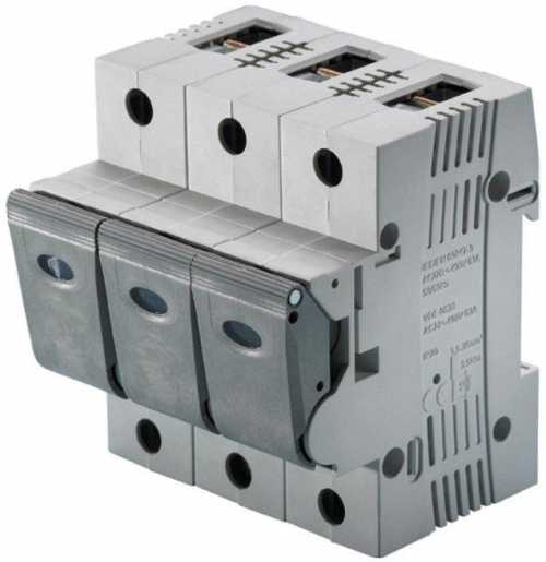LINOCUR NEOZED Lasttrennschalter D02 20A 3-polig 400VAC/65VDC mit Sicherungen 