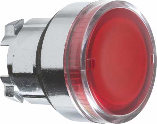 Leuchttaster flach rot für ba9s ZB4-BW34 