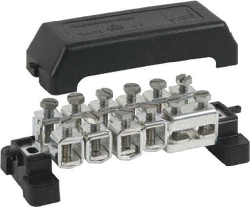 Potentialausgleichschiene K 12 m. Abdeckhaube UV-beständig 