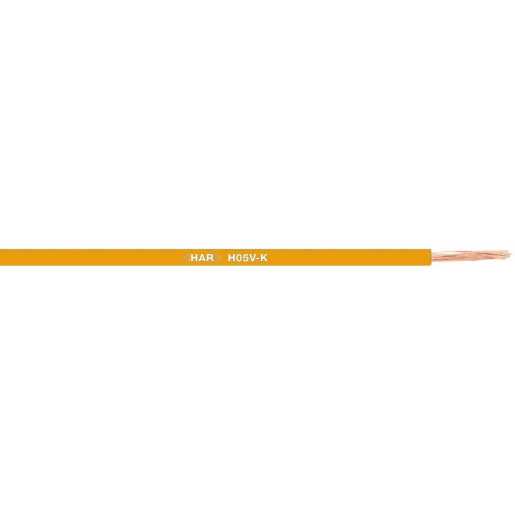 PVC Aderleitung 0,75 mm² orange 100m Bund 
