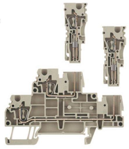 Doppelstock-Reihenklemme Z-Reihe Bemessungsquerschnitt 2,5 mm² 