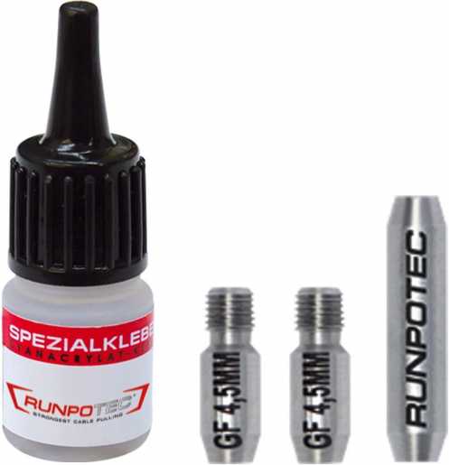Reparatur-Set Ø 4,5 mm Glasfaserstab 