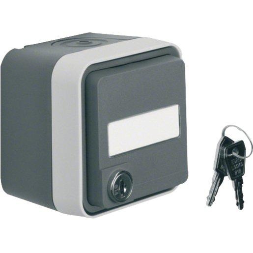 Steckdose SCHUKO mit Klappdeckel AP 