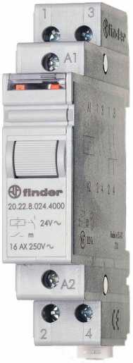 Stromstoßschalter für Tragschiene 1S / 24 V DC Serie 20 