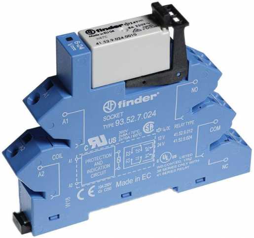 Koppelrelais Relais Zugfederklemmen 2W 6/8A 24 VDC sensitiv Serie 38 