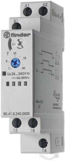 Zeitrelais rückfallverzögert Startkontakt 1W 16A 24-240VAC/AC Serie 80 