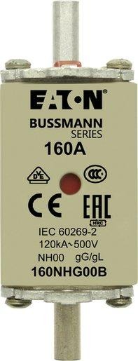 Sicherungseinsatz Niederspannung 160 A AC 500 V NH00 gL/gG IEC 