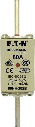 Sicherungseinsatz Niederspannung 80 A AC 500 V NH02 gL/gG IEC 