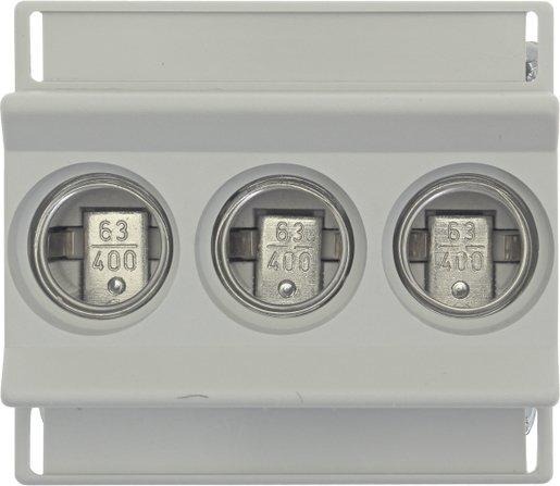 Sicherungsunterteil Niederspannung 63 A AC 400 V D02 3-polig IEC DIN 