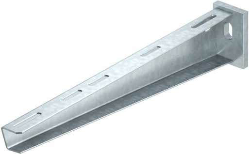 Wand- und Stielausleger mit angeschweißter Kopfplatte B410mm St FT 