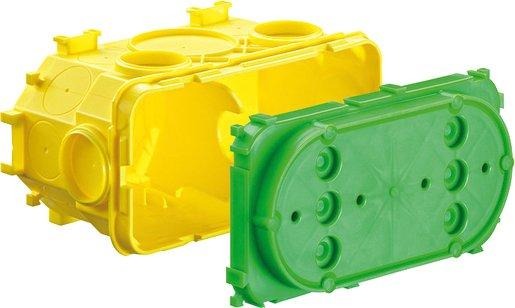 Betonbau Doppelgeräte - Verbindungsdose 2 x Ø 60 mm 