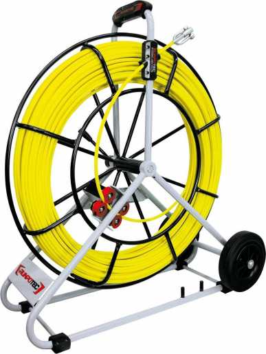 Glasfaserstab Ø 9,0 mm inkl.Stahlhaspel 120 m 