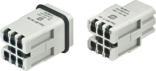 Kontakteinsatz Han D Han-Quick Lock Anschluss Kontaktanzahl 8 Stift 