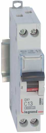 DX3 Leitungsschutzschalter C-Charakteristik 13A 1-polig+N 6kA 230VAC 1TE 