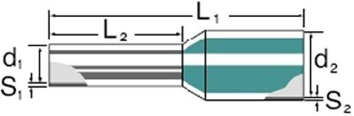 Aderendhülse 6 mm² 12 mm grün 