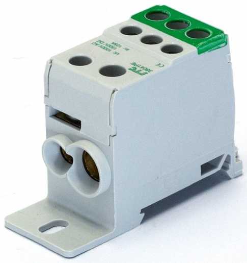 Kompaktverteiler 1-polig 125A grün 