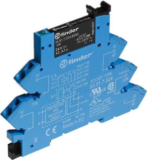 Koppelrelais mit Zugfederklemmen Eingang 24 V DC Ausgang SSR 1 S 