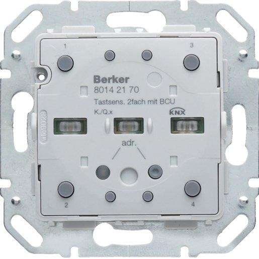 Tastsensor - Modul 2-fach mit integriertem Busankoppler KNX K.1 