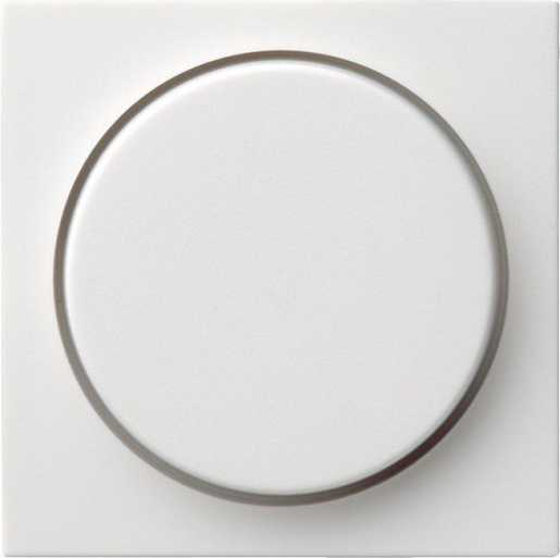 Abdeckung Drehdimmer für System 55 reinweiß matt 