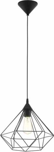 Hängeleuchte 1xE27 60W Ø325 schwarz-matt TARBES 