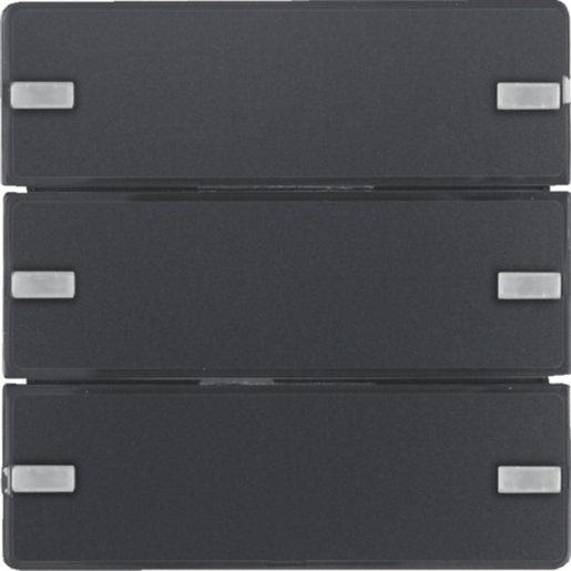 Tastsensor 3-fach Komfort KNX Q.1/Q.3 anthrazit 